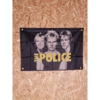 Drapeau "The Police"   60x90cm - Idéal Déco Garage Loft ou autre