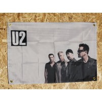 Drapeau groupe de rock "U2"   60x90cm - Idéal Déco Garage Loft ou autre