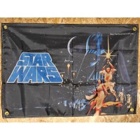 Drapeau "Star Wars" Vintage 60x90cm - Idéal Déco Garage Loft ou autre