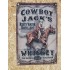 Drapeau "Cow Boy Jack's Whiskey" Vintage 60x90cm - Idéal Déco Garage Loft ou autre