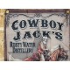 Drapeau "Cow Boy Jack's Whiskey" Vintage 60x90cm - Idéal Déco Garage Loft ou autre