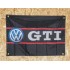 Drapeau "VW GTI" Vintage 60x90cm - Idéal Déco Garage Loft ou autre