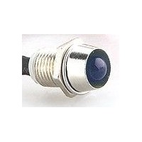 Voyant chromé LED Bleu 12v